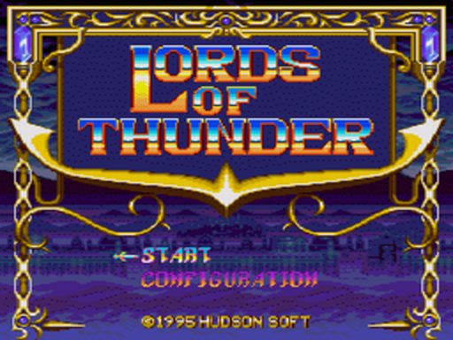Lords Of Thunder title screen for Sega Mega CD
